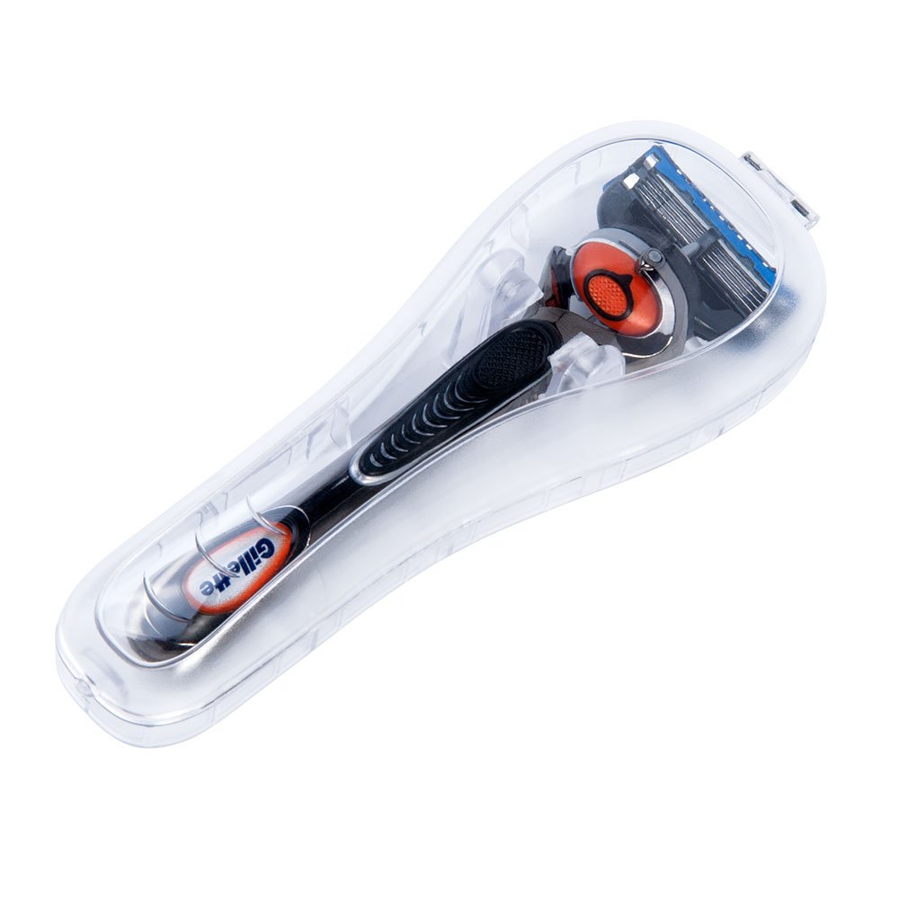 Mens Grooming Box - Scatola per rasoio trasparente impermeabile e