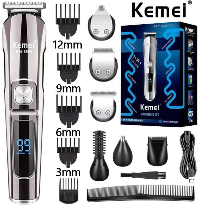 Mens Grooming Box - Kemei Tagliacapelli Multifunzione Professionale Impermeabile 6